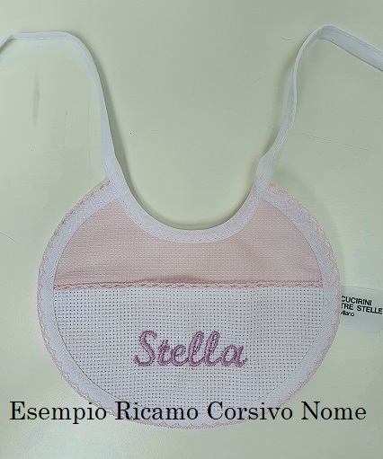 Bavaglini neonato Ovale Ricamo Art.2082 - immagine 6