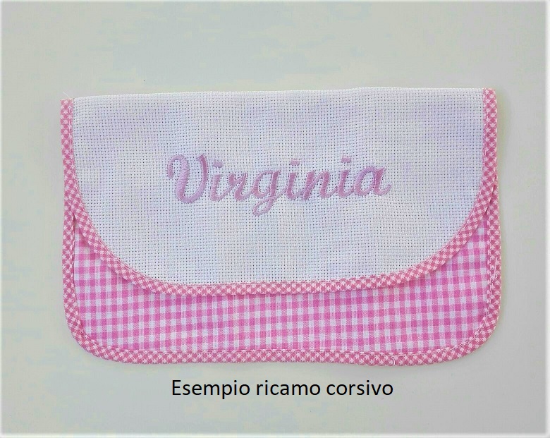 Porta tovagliolo in cotone 100% con tela aida da ricamare - immagine 3