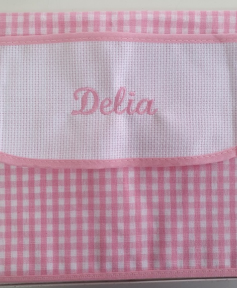 Porta tovagliolo in cotone 100% con tela aida da ricamare - immagine 2