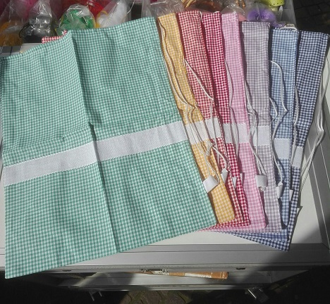 Sacca coperta in cotone 100% con tela aida da ricamare alta 6 cm – Cris  creations Milano