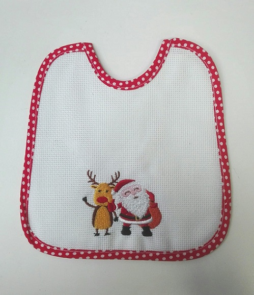 Bavaglino Natale Art.307 Babbo e Renna