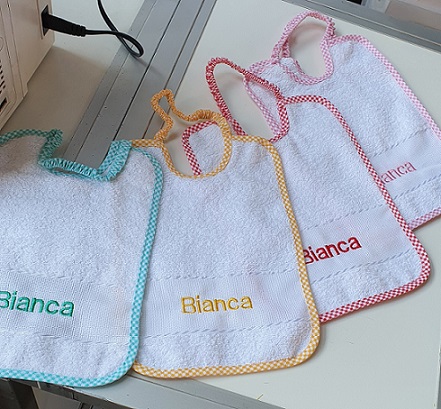 Bavaglia Materna spugna cotone 100% Ricamo - immagine 18