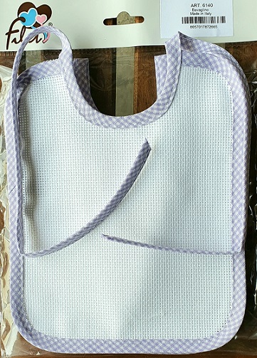 Bavaglino neonato ricamo spugna puro cotone Art.6140 - immagine 5