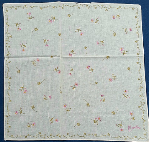 Fazzoletto Donna Puro Cotone Fiori dis.234 - immagine 2