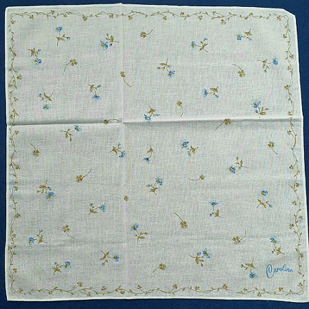 Fazzoletto Donna Puro Cotone Fiori dis.234 - immagine 4