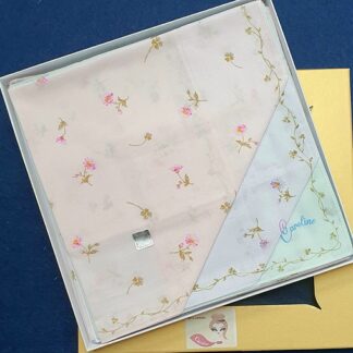 Fazzoletto Donna Puro Cotone Fiori dis.234