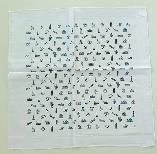 Fazzoletto ITALIA puro cotone dis.332 - immagine 4